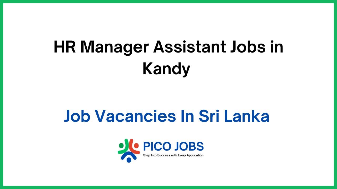 HR Manager Assistant Jobs in Kandy